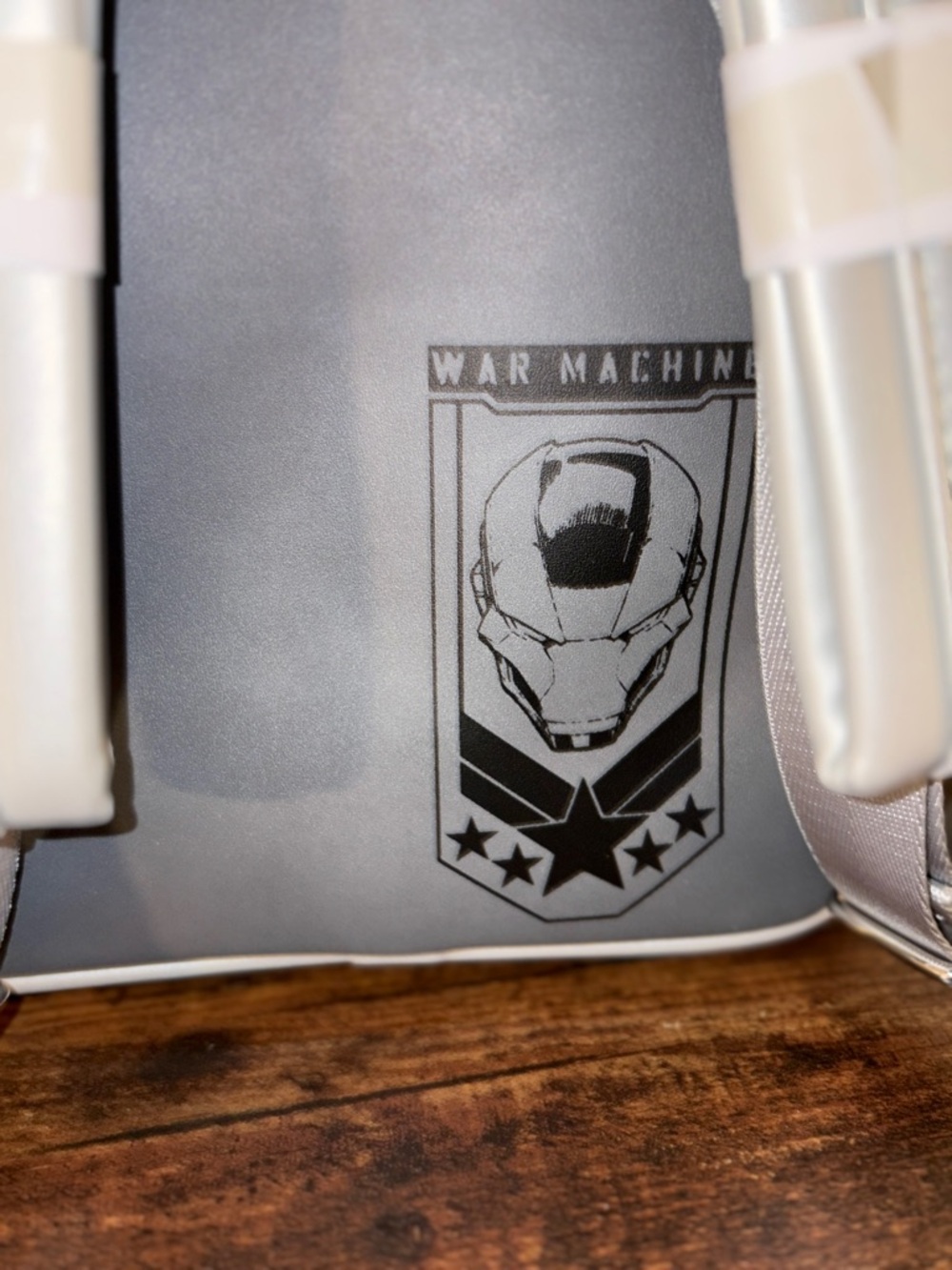 Marvel Loungefly War Machine Cosplay Mini Backpack Gray Armor NWT - Picture 7 of 7